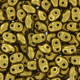 Matubo MiniDuo kralen 4x2.5mm Matte - metallic aztec gold